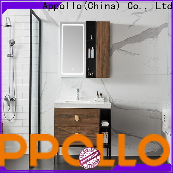 Appollo wholesale custom bathroom cabinets manufacturers for resorts
