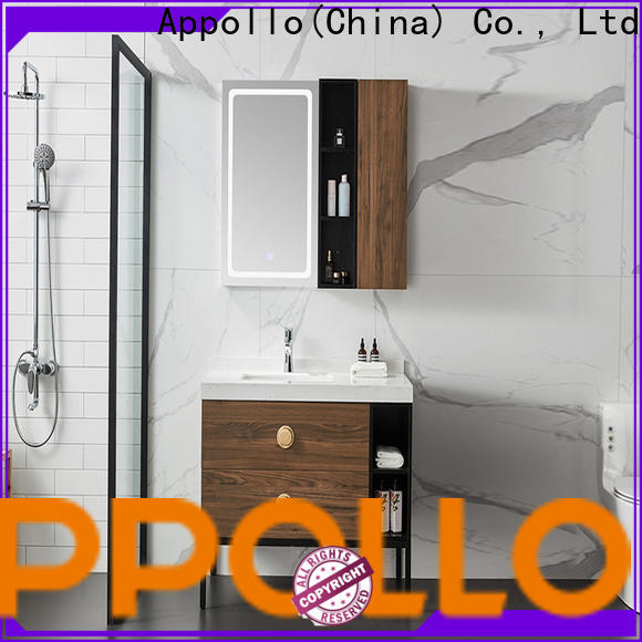 Appollo wholesale custom bathroom cabinets manufacturers for resorts
