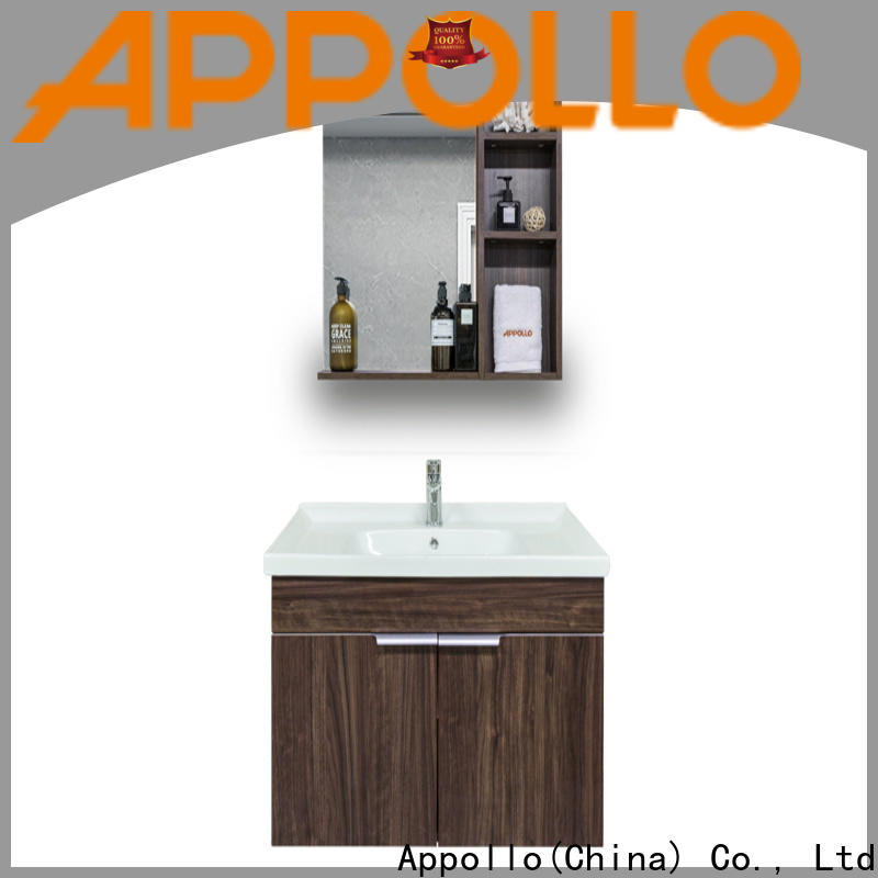 Appollo mirror floor standing bathroom cabinets factory for restaurants