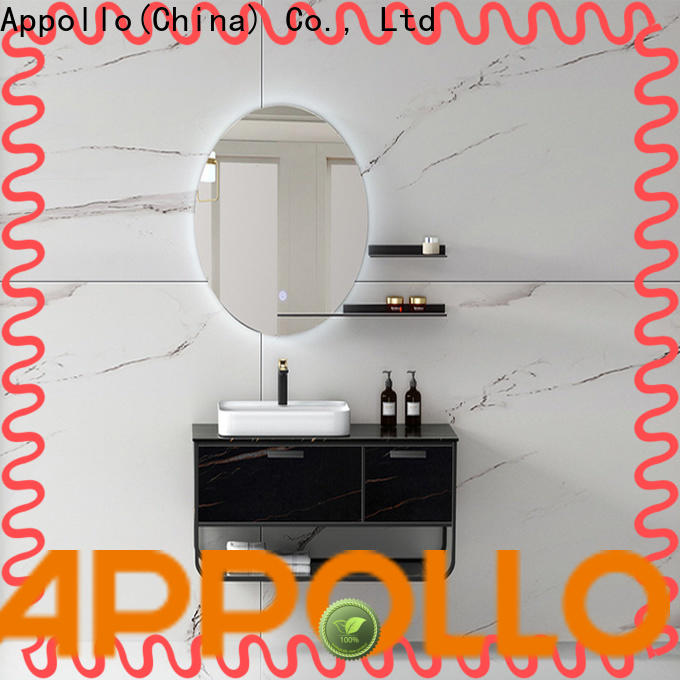 Appollo luxurious floor standing bathroom cabinets factory for resorts