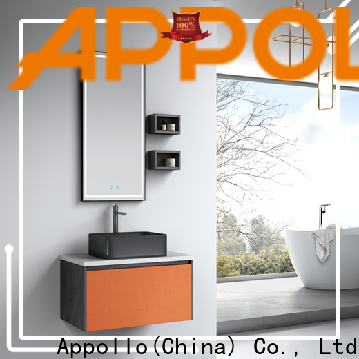Appollo acrylic free standing bathroom cabinets for business for family