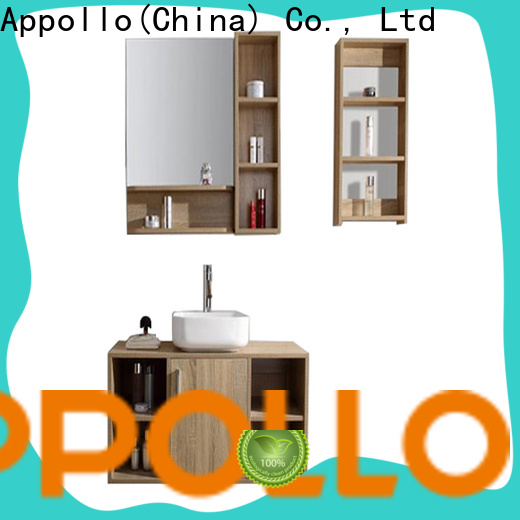 Appollo knignt glass bathroom cabinet suppliers for hotels