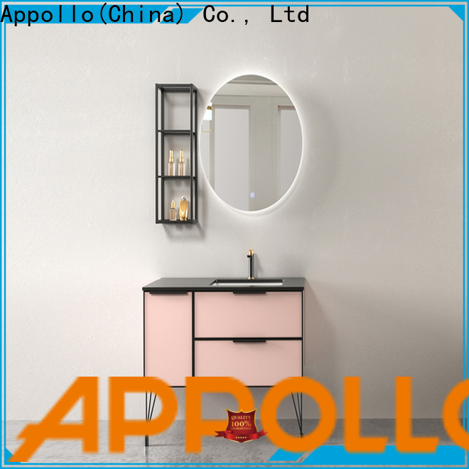 Appollo chinese bathroom cabinet with light factory for bathroom