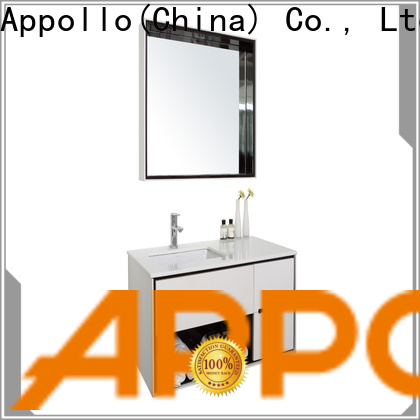 Appollo wholesale bathroom mirror cabinet with lights for resorts