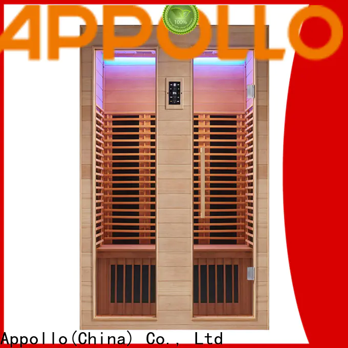 Appollo bath sauna one person infrared sauna factory for hotels