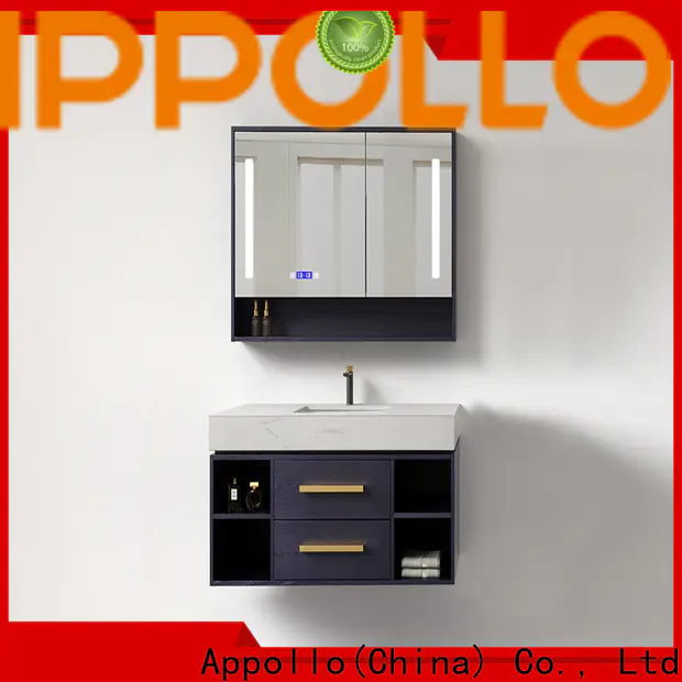 Appollo bath bathrom bathroom mirror cabinet with lights manufacturers for hotels
