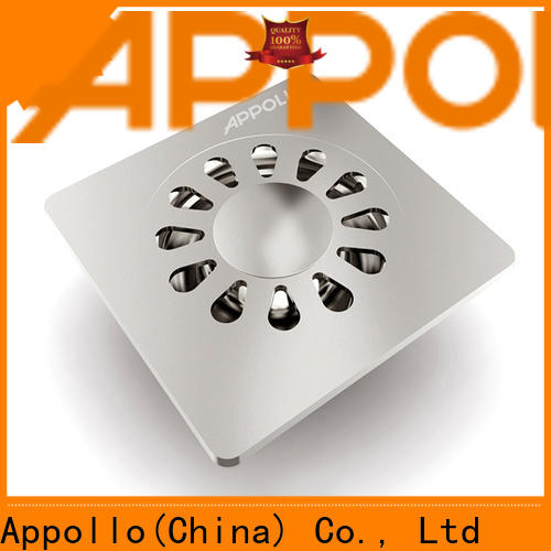 Appollo bath stainless square floor drain for resorts