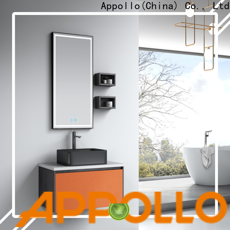 Appollo bath Custom modern bathroom cabinets factory for family