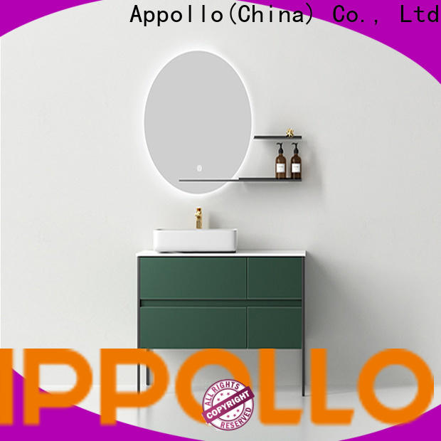 Appollo bath Custom best hanging bathroom cabinet factory for resorts