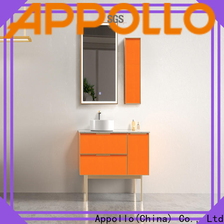 Appollo bath Bulk buy high quality black bathroom cabinet company for restaurants