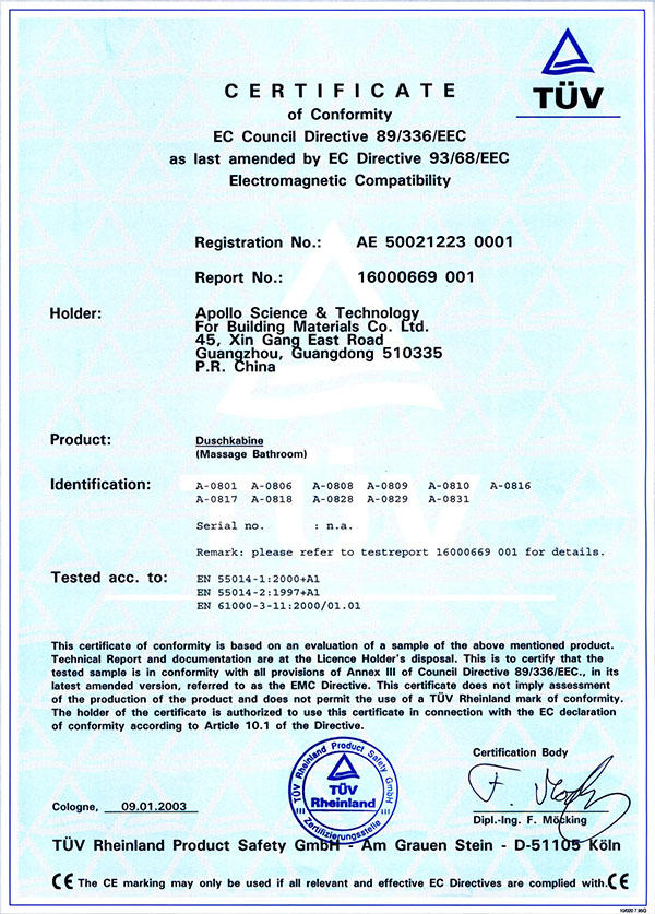 EU CE certificate