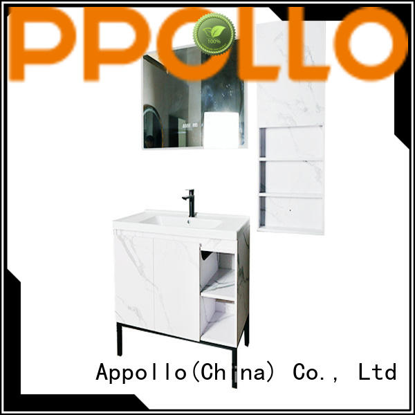 Appollo design bathroom cabinet with mirror suppliers for family