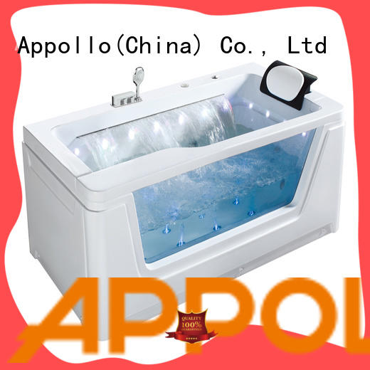 Appollo white freestanding air jet bathtub company for hotel