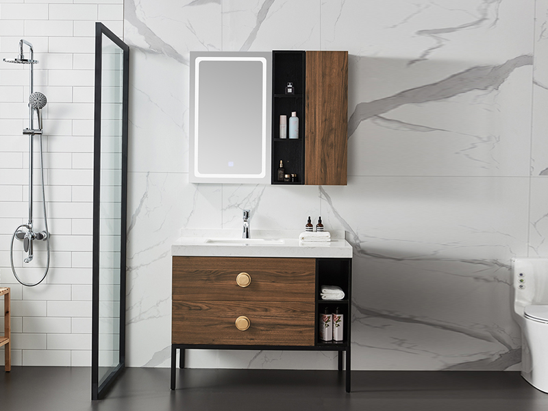 hardwood bathroom cabinets