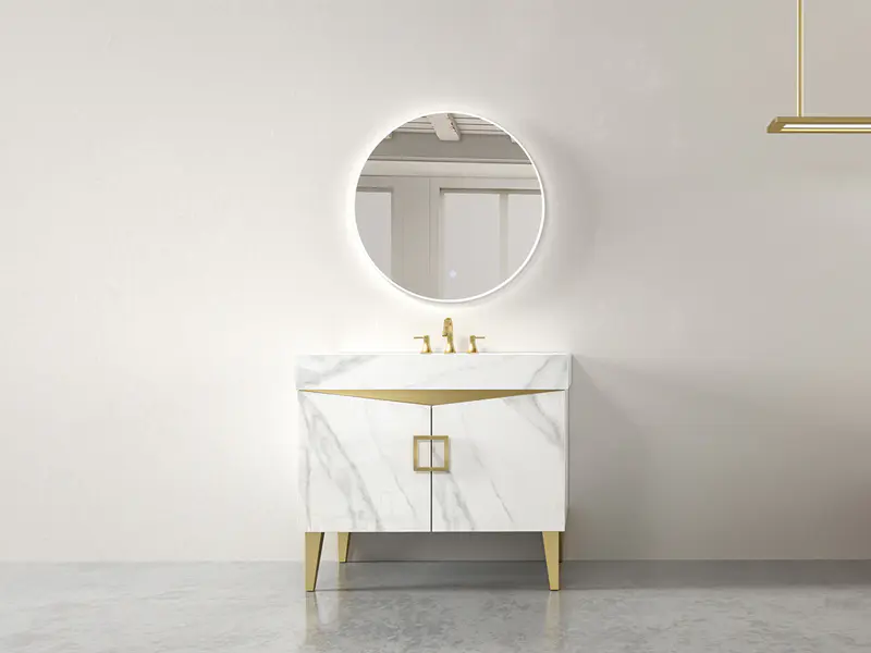 Freestanding Bathroom Cabinet Set With Mirrow And Sinks AF-1839