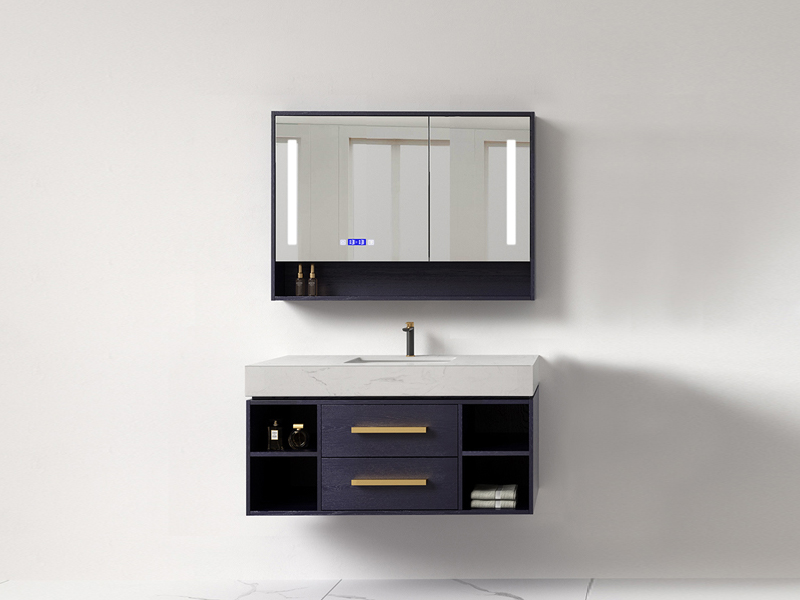 Wall mounted bathroom cabinet with smart LED light AF-1850