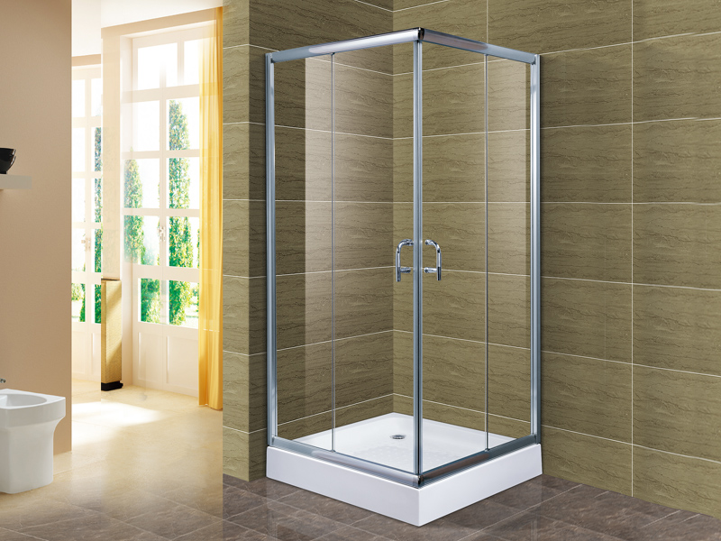 Small on sale corner shower