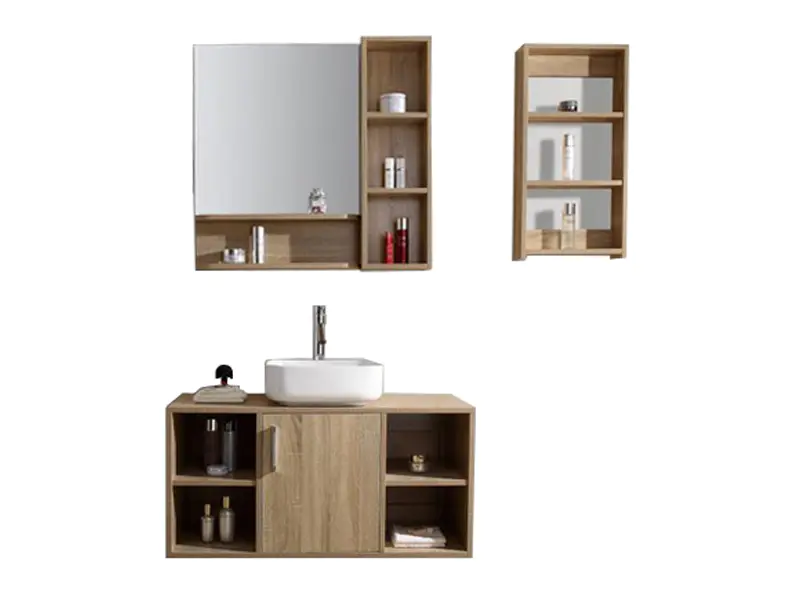 Floor standing bathroom sink cabinet with mirror AF-1818