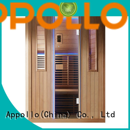 Appollo top outdoor infrared sauna suppliers for 2-3 person