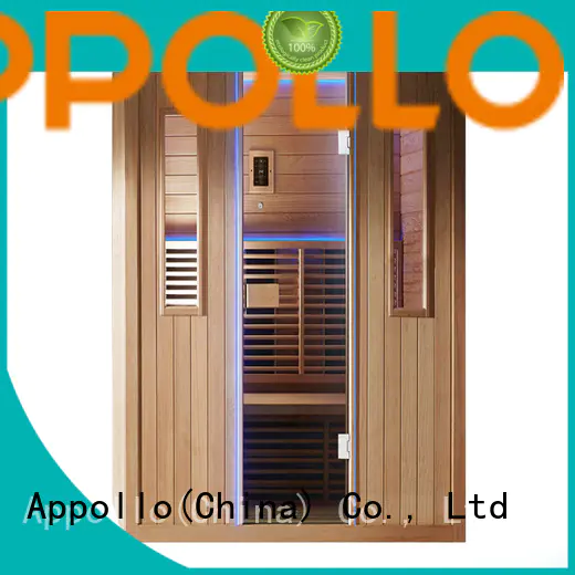 Appollo top outdoor infrared sauna suppliers for 2-3 person