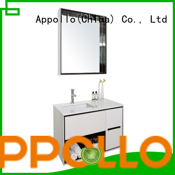Appollo quality bathroom drawer cabinet factory for family