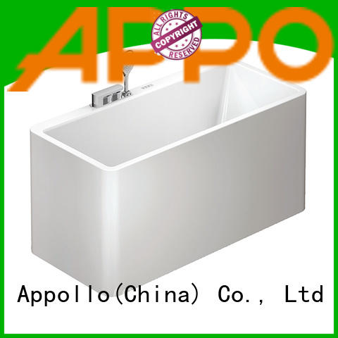 Appollo comfortable acrylic freestanding bathtub factory for restaurants